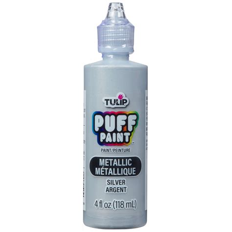 Tulip Puff Paint Metallic Silver 4 fl. oz. – Tulip Color 